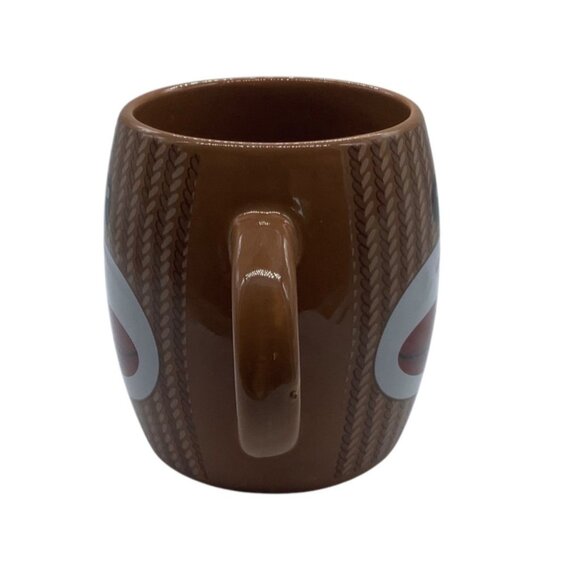 Sock Monkey Ceramic Mug Coffee Cup Dual 2 Handles By Galerie - Picture 6 of 6